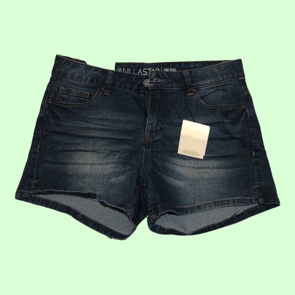 Midi Jean shorts
